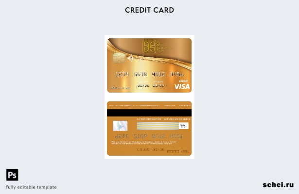 цифровая загрузка шаблона карты Visa банка Cuba Nacional